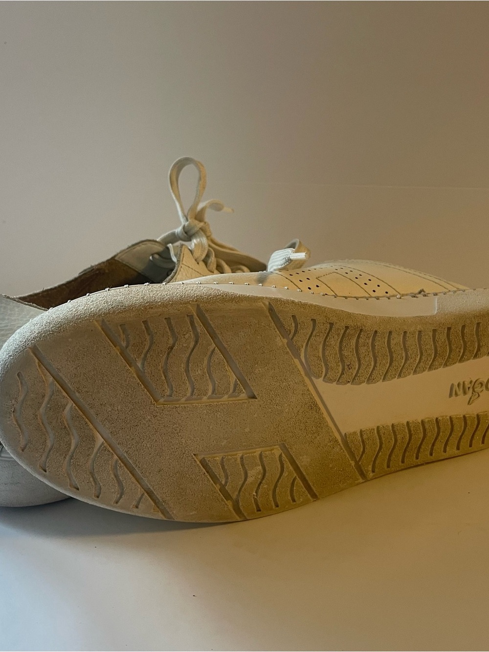 Hogan White Pebbled Leather Espadrille Platform Sneakers Men’s 6 / Women’s 7.5-8 - Picture 7 of 11